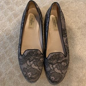 Valentino Lace Smoking loafer